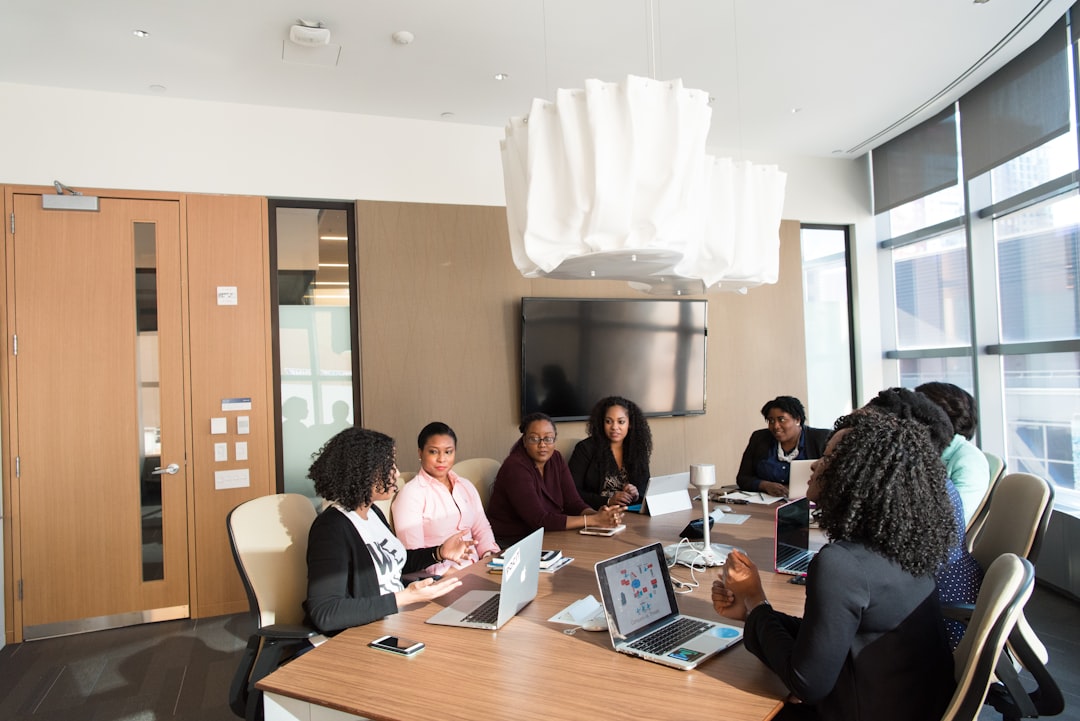 Black business professionals collaborating in a strategy meeting
